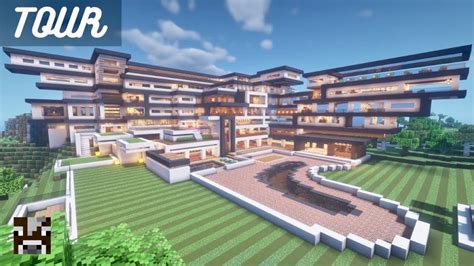 Huge Modern Mansion Minecraft - Image to u