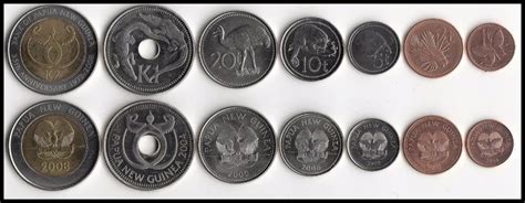 Set 7pcs Papua New Guinea Coins Sets 100% real and Original Oceania ...