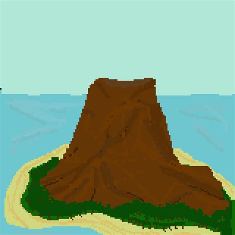 Volcano Pixel Art Gif