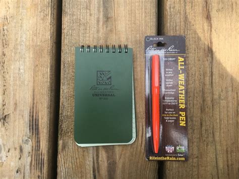 Rite in the Rain Notebook and All Weather Pen Review – Average Outdoorsman