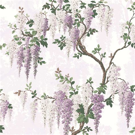 Wisteria Lilac Wallpaper | Глициния, Дерево глицинии, Цветочные обои