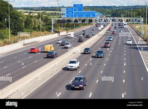 M25 motorway in London Essex England United Kingdom UK Stock Photo - Alamy