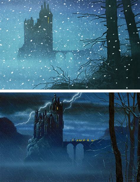 The Disnerd, Beauty and the Beast (1991) concept art of the...