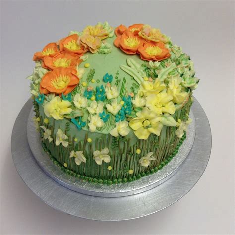 Wild flowers 2 | Pretty birthday cakes, Cake decorating, Floral cake