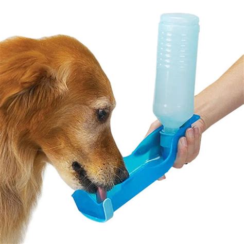 1PC Foldable Pet Dog Drinking Water Bottles Protable Travel Hand Held Puppy Dogs Squeeze Water ...