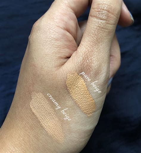 LA Girl Pro Conceal HD Concealer swatches pure beige and creamy beige | La girl pro concealer ...