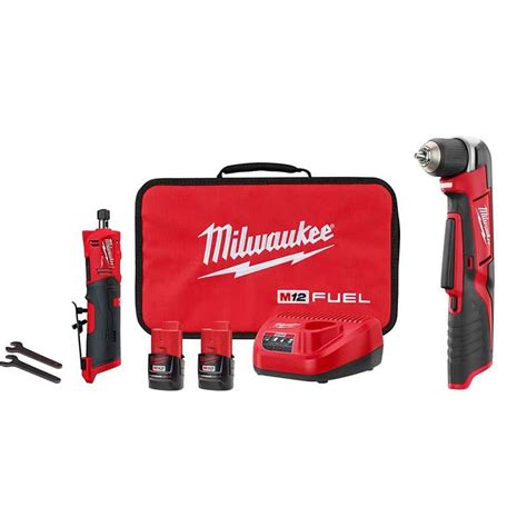 Milwaukee M12 FUEL 12V Lithium-Ion 1/4 in. Cordless Straight Die ...