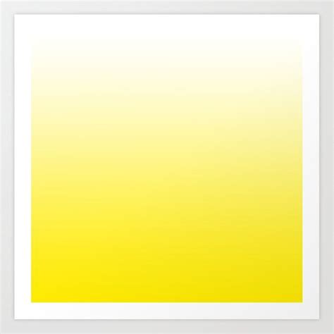 White and Yellow Gradient 025 Art Print by Color Gradient - X-Small ...