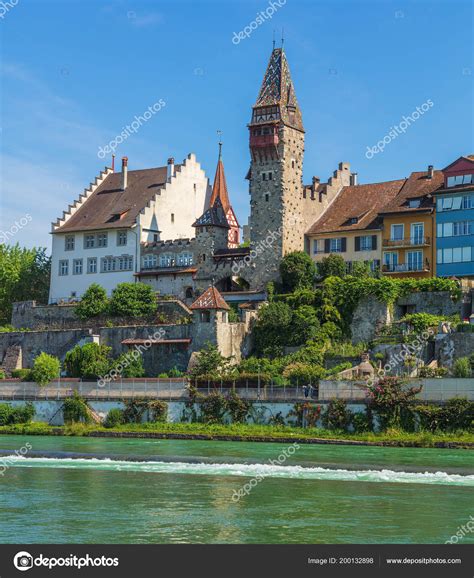 Bremgarten Switzerland June 2018 Buildings Historic Part Town Reuss ...