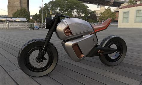 Unveiled: A futuristic new electric motorcycle that will power itself by BRAKING | Daily Mail Online