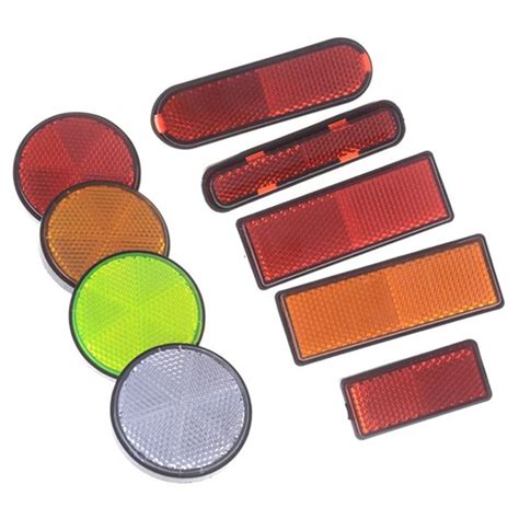 Reflectors Motorcycle Safety Reflector Reflective Sticker Universal ...