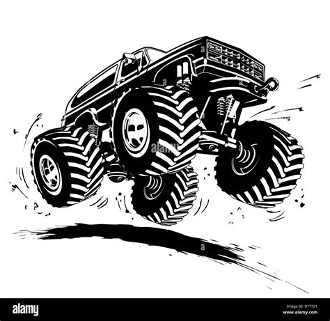 Monster truck Black and White Stock Photos & Images - Alamy