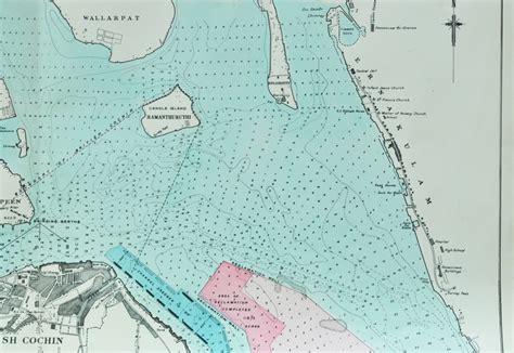 Construction of Willingdon Island Kochi, 1929 Map - Past-India