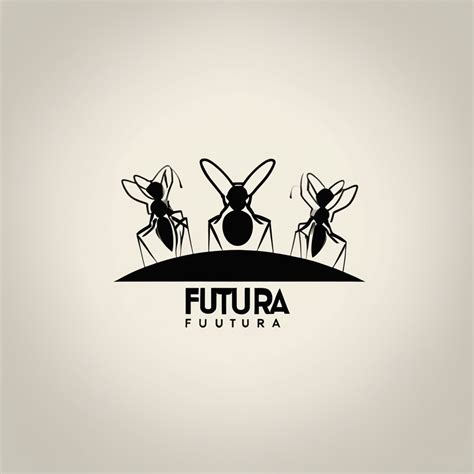 KREA AI - Design a minimalist logo featuring industrious ant...