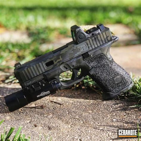 Custom Glock Handgun with a Cerakote MultiCam Black Finish by Web User | Cerakote