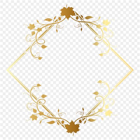 Golden Vector Swirl Png