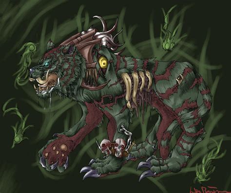 zombie tiger thing by Mobblthecrazy on DeviantArt