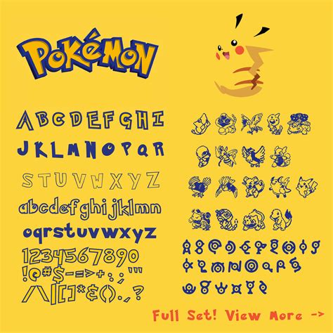Printable Pokemon Letters