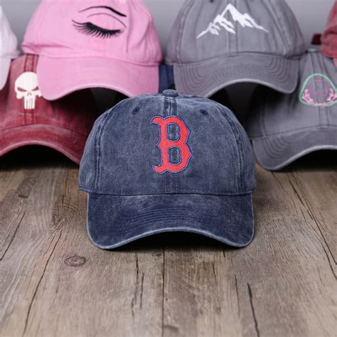 Monogram Boston Red Sox Baseball Cap Summer Vacation Travel - Etsy