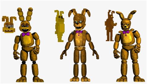 What I Think The Fnaf 4 Minigames Sprites Of Spring - Spring Bonnie ...