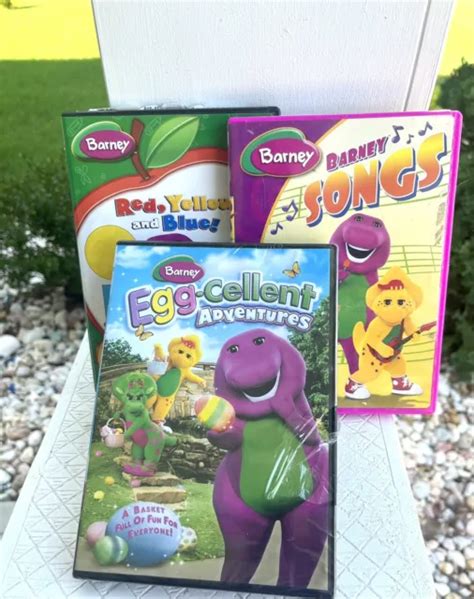 BARNEY DVDS LOT 3 Primary Colors Barney Songs Barneys Egg-cellent Kids Adventure £15.07 ...