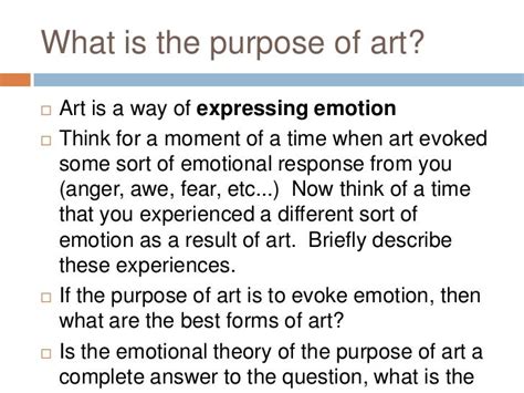 Purpose of art