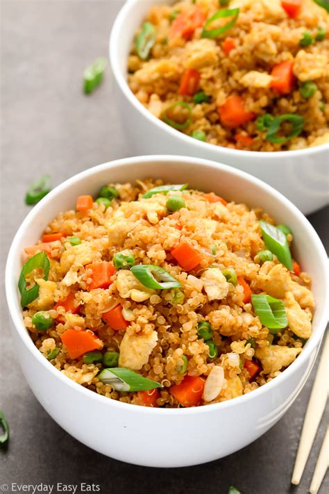 Vegetarian Quinoa Fried Rice (Easy and Healthy Recipe!) - Everyday Easy Eats