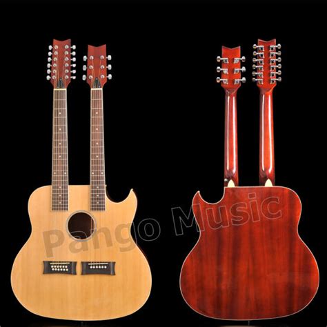 12+6 Strings Double Neck Acoustic Guitar of Pango Music Factory (PDN-1212) - China Guitar and ...