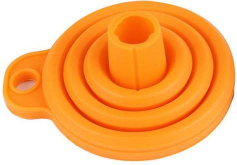 Collapsible Small Foldable Funnel For Pouring Back Into Bottle 3D Printer Accessories Orange ...