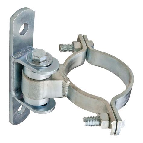 Round Post Bolt-On Pivot Hinge, 4" Model, Zinc Chromate | Wooden gates, Gate hinges, Metal projects