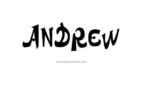 Andrew Name Tattoo Designs