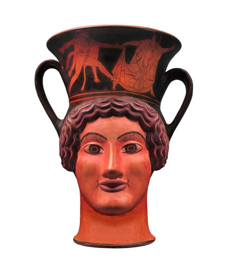 Ancient Greek Pottery Cup Isolated. Stock Photo - Image: 28082282