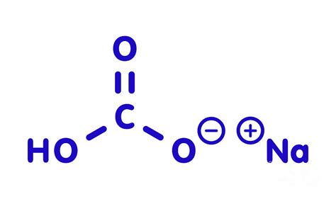 Sodium Bicarbonate Chemical Structure Photograph by Science Photo ...