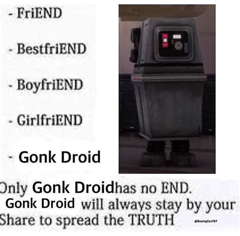 Only Gonk Droid Has No End : r/PrequelMemes