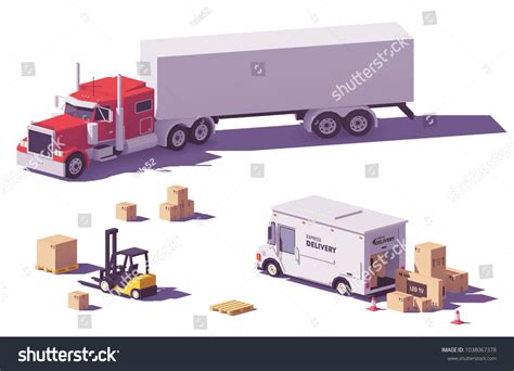 Vector Low Poly Heavy American Classic Stock Vector (Royalty Free) 1038067378 | Shutterstock