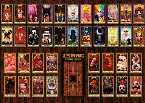 The Binding of Isaac Tarot Cards Wall Poster – Nicalis Store powered by ...