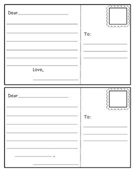 Postcard Template by Christin McNaughton | TPT