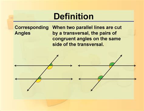 Definition--Angle Concepts--Corresponding Angles | Media4Math