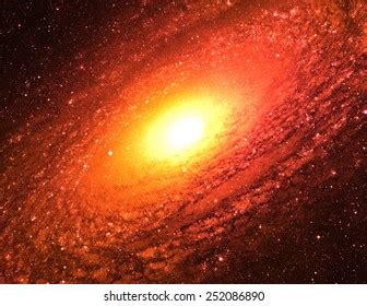 Red Spiral Galaxy Elements This Image Stock Photo 252086890 | Shutterstock