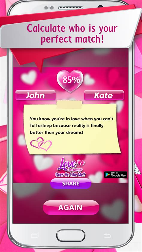 Love Calculator Prank: Does He Like Me for Android - Download