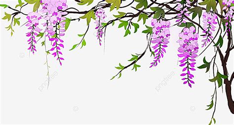 Purple Flower Vine Hd Transparent, Purple Flower Vine, Purple, Green, Flower Vine PNG Image For ...