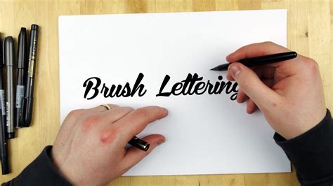 Hand Lettering Tutorial | How To Use A Brush Pen - YouTube