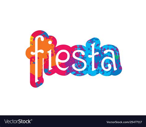 Abstract logo for fiesta Royalty Free Vector Image