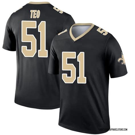 Manti Te'o Men's New Orleans Saints Nike Jersey - Legend Black