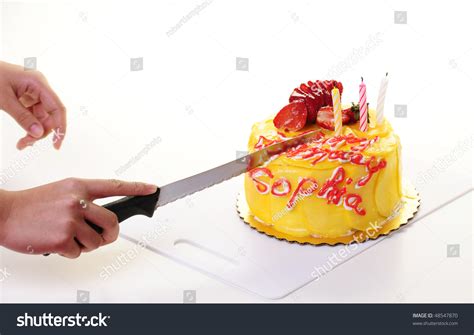 Cutting Birthday Cake Stock Photo 48547870 : Shutterstock