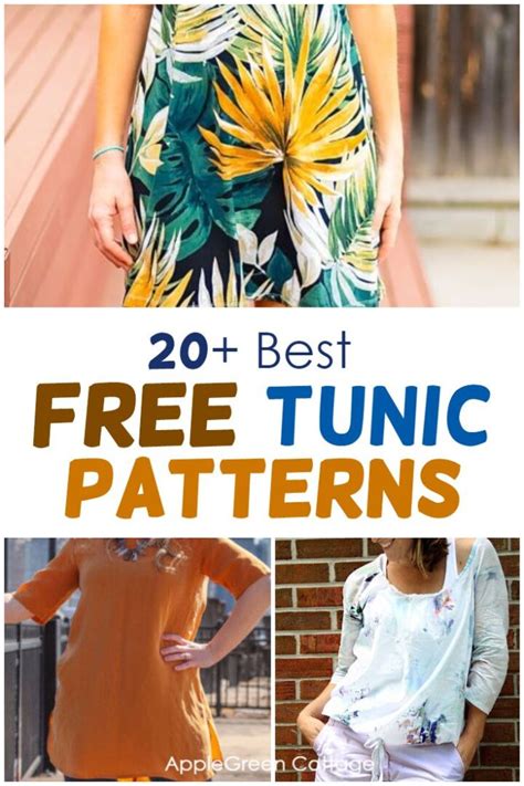 20+ Best Free Tunic Patterns To Sew - AppleGreen Cottage