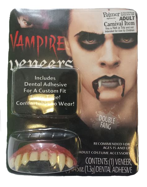 Vampire Veneers Teeth Scary Fangs Fancy Dress Party Costume With Dental Putty | eBay