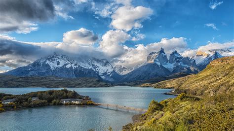 Images Chile Lake Pehoe Torres del Paine National Park 2560x1440