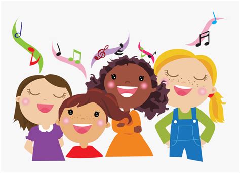 Children S Choir Clipart - Children Singing Clipart, HD Png Download , Transparent Png Image ...