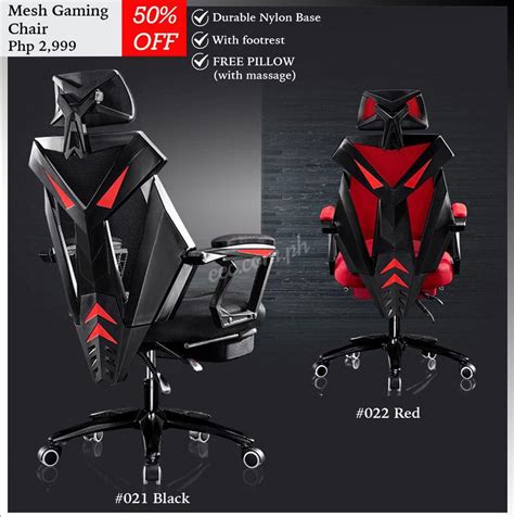 EIGENPOST - Mesh Gaming Chair w/ footrest